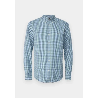 Imagen de Tommy Hilfiger FLEX Gingham Shirt Camisa, Hombre, Talla: Medium, Nouveau green