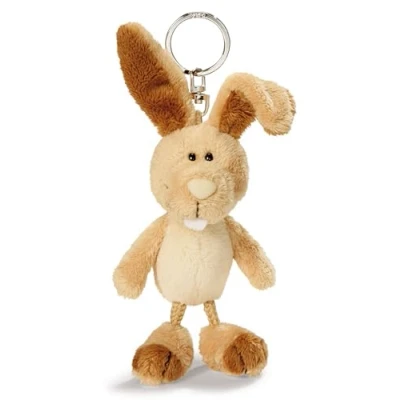 Imagen de NICI Llavero Conejo 10cm marrón Colgante Animal de Peluche sostenible para Colgar en la Llave, Bolso, Mochila, y Mucho más, niños Adultos, una excelente Idea Regalo, Color (49018)