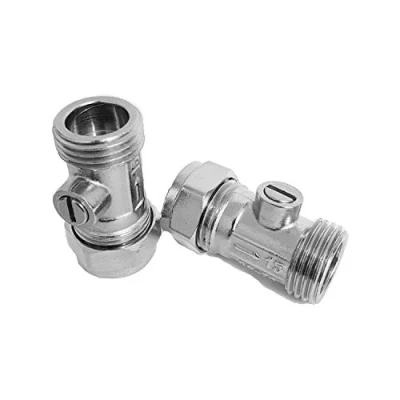 Imagen de Cromo bolofix 15 mm x 1/2 &quot;macho de hierro plana frente a aislamiento válvula para grifo conector Flexible