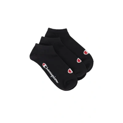 Imagen de Champion Unisex Sneaker 3ER PACK Basic LOGO Calcetines, Talla: 35 38, Schwarz