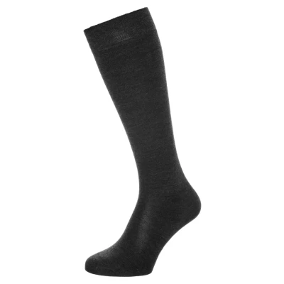 Imagen de FALKE Softmerino W KH lana algodón largo unicolor 1 par, Calcetines largos Mujer, Gris (Anthracite Melange 3089), 35 36