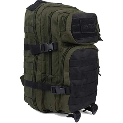 Imagen de Mil Tec US Assault Pack Backpack,S,Ranger Green/Schwarz, Verde y negro, talla única, Casual