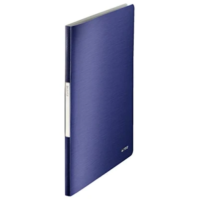 Imagen de Leitz Carpeta de fundas, A4, 40 Capacidad para 80 hojas, Fundas transparentes, Azul titanio, Gama Style, 39590069