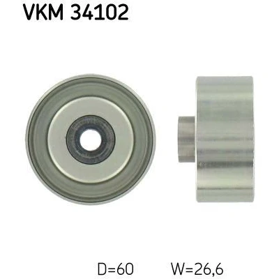 Imagen de SKF VKM 34102 Rodillo Guia FORD: Tourneo Connect, Transit Connect Mk1 Furgón