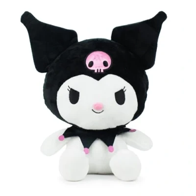 Imagen de Play by Peluche Personajes Hello Kitty and Friends Keroppi, Kuromi, Melody 25cm 760024094 (Kuromi)