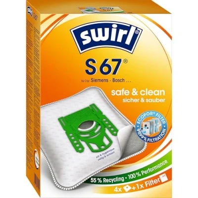 Imagen de Swirl Bolsa para aspiradora s67 embalaje 4 pzs 6778334
