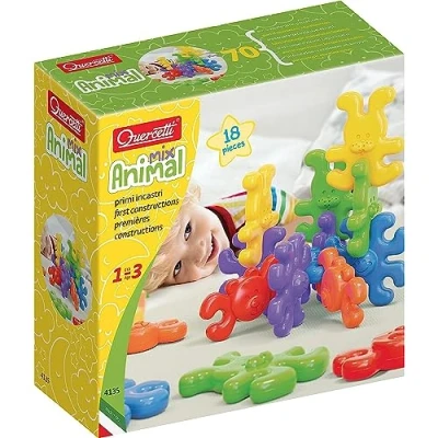Imagen de Quercetti 4135 Animal Links Juego encajable, Multicolor, Small (4135)