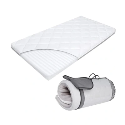 Imagen de Baby Reisebett Matratze 120x60 cm Kinder Reisebettmatratze Reisematratze für Transporttasche Rollmatratze inklusive Babymatratze 60x120 Oeko Tex Zertifiziert**