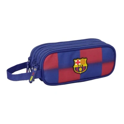 Imagen de Safta F.C. Barcelona 1ª EQUIPACIÓN 25/26 Estuche Triple Cremallera, Infantil, Niño, Ideal para Niños de 5 a 14 Años, Cómodo y Versátil, Calidad Resistencia, 21x7x8.5 cm