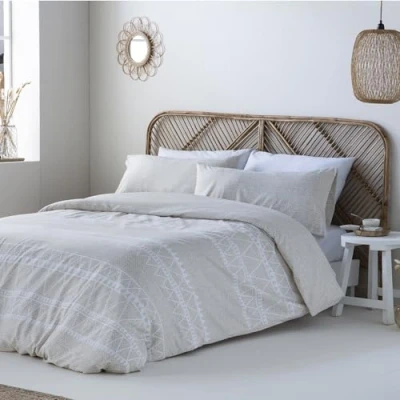 Imagen de Funda Nordica Reversible Navia Beige Cama de 150 Cierre con Botones HIPOALERGENICA