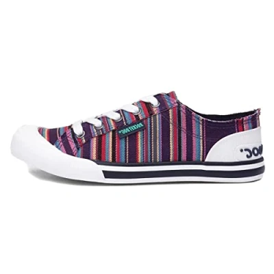 Imagen de Rocket Dog Jazzin, Sneaker Mujer, Multicolor (Aloe Stripe Purple), 38 EU