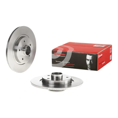 Imagen de BREMBO 08.B395.27 Disco de freno 274 11 5 macizo con juego cojinetes rueda, anillo sensor ABS RENAULT: Kangoo II / Grand Kangoo, Express