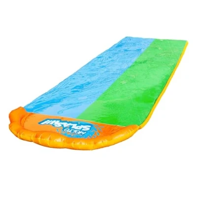 Imagen de MOLTO Doble Pista Deslizante con Splashboost 5,38 m para 2 Deslizador de Agua Niños Aceleración Extra Juego Acuático Jardín y Piscina