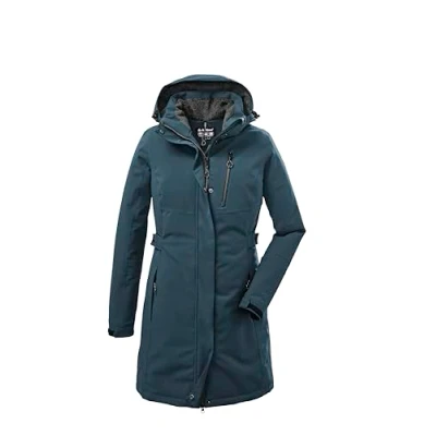 Imagen de killtec Mujer Parka/parka funcional con capucha cremallera KOW 165 WMN PRK, hellpetrol, 44, 37726 000