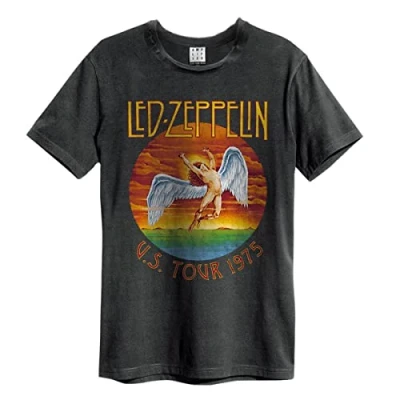 Imagen de Amplified Led Zeppelin US Tour 75 Unisex T Shirt (XL)