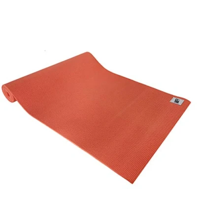 Imagen de #DoYourYoga Esterilla de Fitness »Annapurna Comfort« Colchoneta Antideslizante para Ejercicios Yoga, Pilates &amp; Gimnasia Ideal Meditación y Relajación 183 x 61 0,5 cm/Naranja