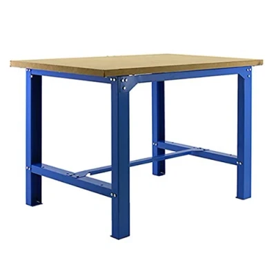 Imagen de Simon Rack Banco de Trabajo Taller, Capacidad Carga 600 kg, 865x1200x750 mm, Mesa Trabajo, Azul/Madera Mdf BT6