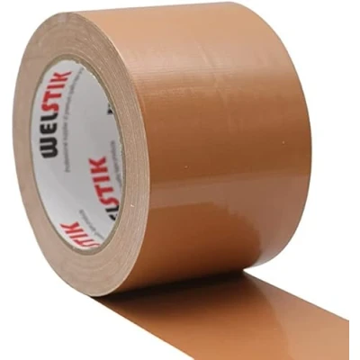 Imagen de WELSTIK ruban adhésif de qualité professionnelle, tissu imperméable, coloré pour réparation, bricolage, artisanat, 75 mm x 41 m, marron