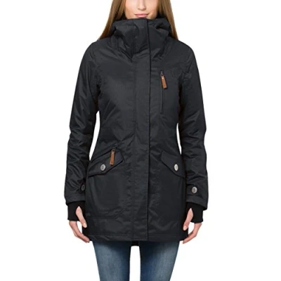 Imagen de Berydale Parka de Mujer Resistente al Agua y Viento, Negro, XL
