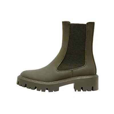 Imagen de ONLY Shoes Einfarbige Botines, Mujer, Talla: 39, Forest green Zapatos