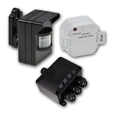 Imagen de Conjunto de Detector Presencia y Movimiento Inalámbrico para Exteriores, Receptor IP44
