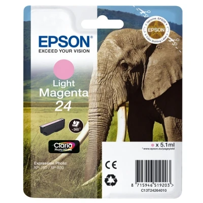 Imagen de Epson Cartucho Inyeccion Tinta Magenta Claro T24 360 Páginas Blister Sin Alarma Xp/750/850