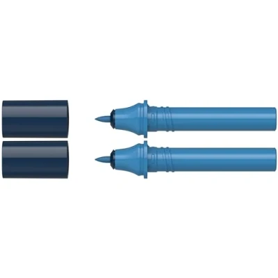 Imagen de Schneider 040 Paint It Twinmarker Cartuchos (punta redonda, tinta a base de agua colores intensos, para aplicación en papel, 95% plástico reciclado), azul oscuro 020