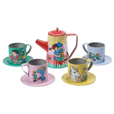 Imagen de Pippi Juego de café infantil compuesto por 10 piezas rol Producto oficial Calcetín Largo Perfecto para niños a partir 3 años