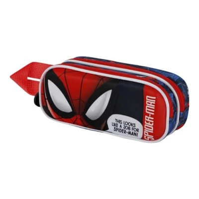 Imagen de Karactermania Spiderman Stronger Estuche escolar para niños, Talla: One Size, Rojo