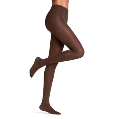 Imagen de FALKE Seidenglatt 40 DEN W TI semiopaco unicolor 1 pieza, Pantimedias Mujer, Marrón (Brenda 5179), M