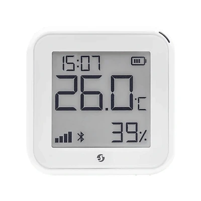 Imagen de Shelly H&amp;T Gen3 Blanco Sensor De Temperatura y Humedad Wi Fi Bluetooth Automatizacion Del Hogar No Hub Requerido Batería Larga Duración Montaje En Pared