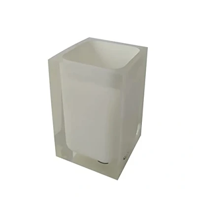 Imagen de Gedy Blanco Auckland Baño, Medidas y Peso: 11 x 7,2 cm &amp; 0,29 kg, Portacepillos de Resina Transparente, diseño I+D, Hecho a Mano, 2 años garantía, único