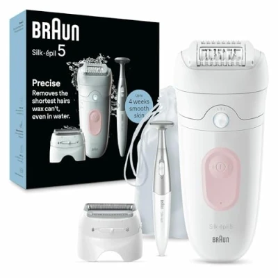 Imagen de Depiladora Braun Silk épil 5 230, Tecnología Micro Grip con 28 pinzas, Wet&amp;Dry