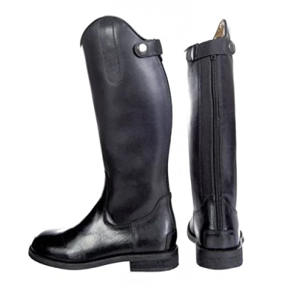 Imagen de HKM Córdoba Kids Botas de equitación unisex para niños, 9100 negro, talla 31 EU