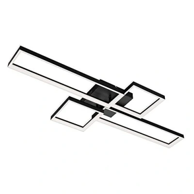 Imagen de BRILONER Leuchten Lámpara LED, Techo Regulable, Remoto Incluido, Control de Temperatura, función luz Nocturna y Temporizador, Negro, 40 vatios, 4.400 lúmenes, 3014 015