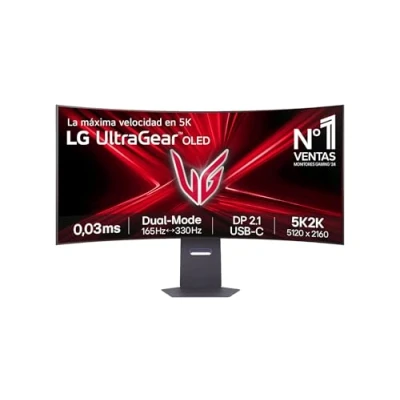 Imagen de LG 45GX950A B Monitor Ultragear, 44.5&quot;, OLED, 5K2K (5120 x 2160), 165Hz, 0.03ms, G Sync Compatible y FreeSync Premium Pro, Ajuste Inclinación, Morado Grisáceo