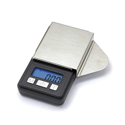 Imagen de Dynavox Báscula digital TW 2 para determinar y ajustar la fuerza de apoyo pastillas tocadiscos, compacta, soporte antimagnético, alta precisión