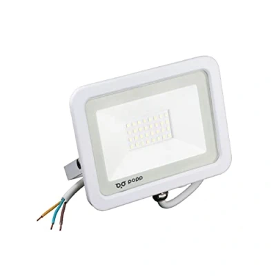 Imagen de Popp® Pack x2 Foco Proyector LED exterior Blanco 30W Luz neutra 4000K 95LM/W Impermeable IP65 Resistente al agua, para patios, jardines, terrazas, campos (30W, 2unidad)