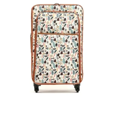 Imagen de MISAKO Maleta de Tela Grande Viaje Bosque Unisex Equipaje Blando semirrígido 78x45x25 cm 4 Ruedas