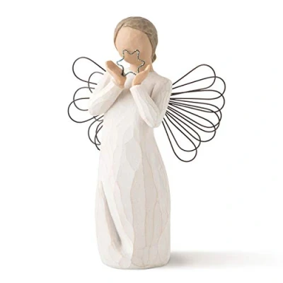 Imagen de Willow Tree Figura de ángel con Estrella, Home &amp; Navidad Deco, Enesco