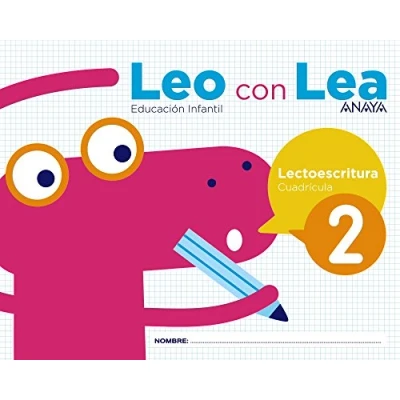 Imagen de Leo con Lea 2. Cuadrícula. (Cuadernos educacion infantil (43))