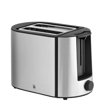 Imagen de WMF Bueno Pro tostadora de doble ranura con accesorio para panecillos, 2 rebanadas, 6 niveles dorado, 870 W, acero inoxidable mate