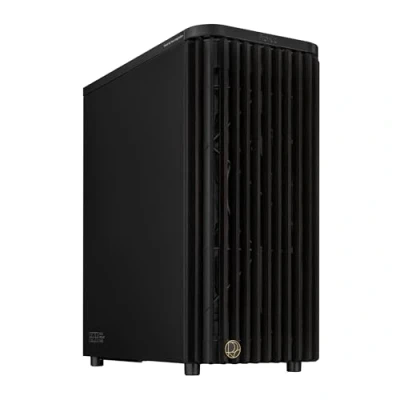 Imagen de ASUS ProArt PA401 Wood Edition, Chasis PC ATX para Torre Mediana, Panel Frontal de Madera, Lateral Metal, 2 Ventiladores 160 mm con aspas anulares, Bloqueo Botones