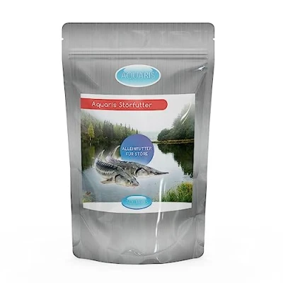 Imagen de AQUARIS alimento para Peces esturión no enturbia el Agua y Contiene Muchos nutrientes con Elementos útiles de fácil digestión 680 g / 1 L 3 mm