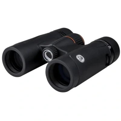 Imagen de Celestron 71401 TrailSeeker ED: prismáticos con prisma de techo 8 x 32, lente banda ancha revestimiento múltiple completo, BaK 4, negro