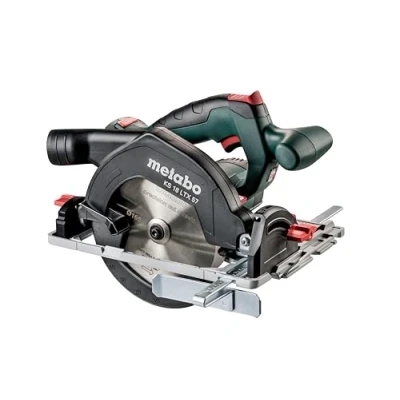 Imagen de Metabo 601857840 Sierra Circular a batería 18V Ah Li Ion KS 18 LTX 57 con maletín MetaLoc, 0 W, V, Negro, Verde, Rojo, Plata