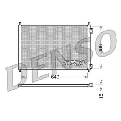 Imagen de DENSO DCN40006 Condensador sin secador 649x366x16 R 134 a 649 HONDA: Accord 6, 6 Limousine