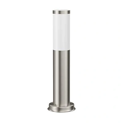 Imagen de ledscom.de luz de camino/luz bolardo/luz jardín PORU para exteriores, IP44, 39 cm, acero inoxidable, 1x E27 máx. 40W, camino, lámpara iluminación exterior,
