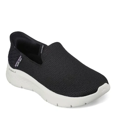 Imagen de Skechers Women&#039;s Hands Free Slip ins Go Walk Flex Relish, Zapatillas Mujer, Negro y Blanco, 42 EU Ancho