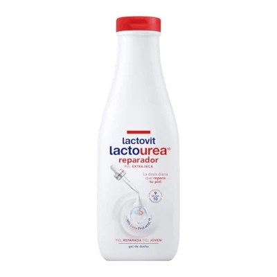 Imagen de Lactovit Gel de Ducha Reparador Lactourea, Hidrata, Nutre y Repara, Piel Fuerte Joven, Textura Cremosa Ligera, con Protein Calcium para Pieles Muy Secas o Extra 550 ml